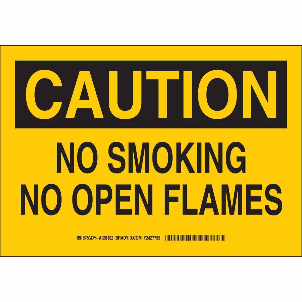 Brady® 128102 No Smoking & Restricted Activity Signs