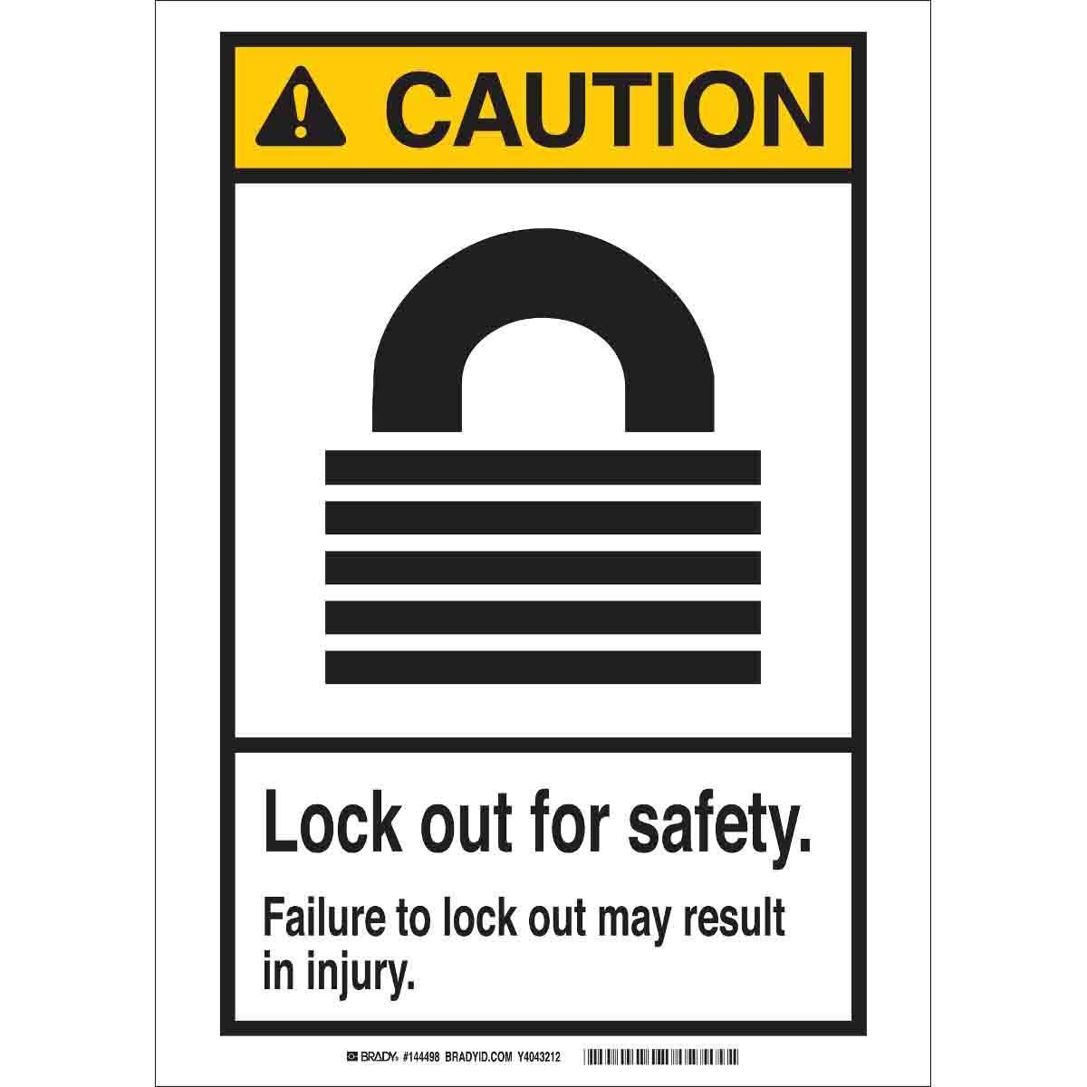 Brady® 144494 Accident Prevention Signs