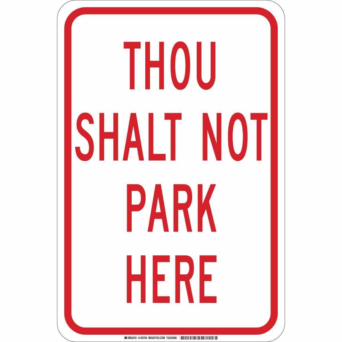 Brady® 129702 Parking & Traffic Signs