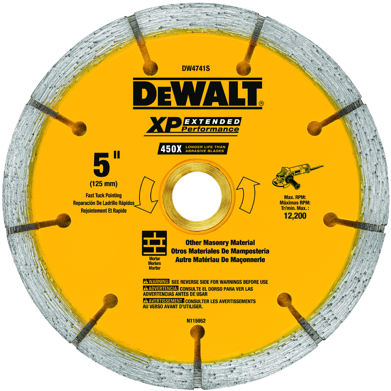 DeWALT® DW4741S Diamond Saw Blades