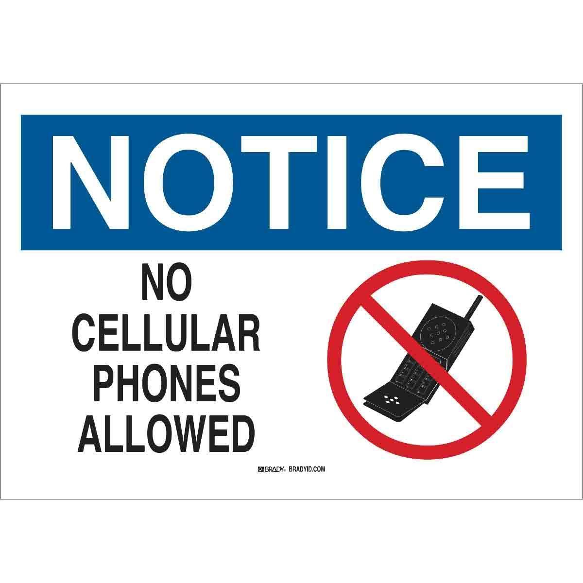Brady® 95500 No Smoking & Restricted Activity Signs