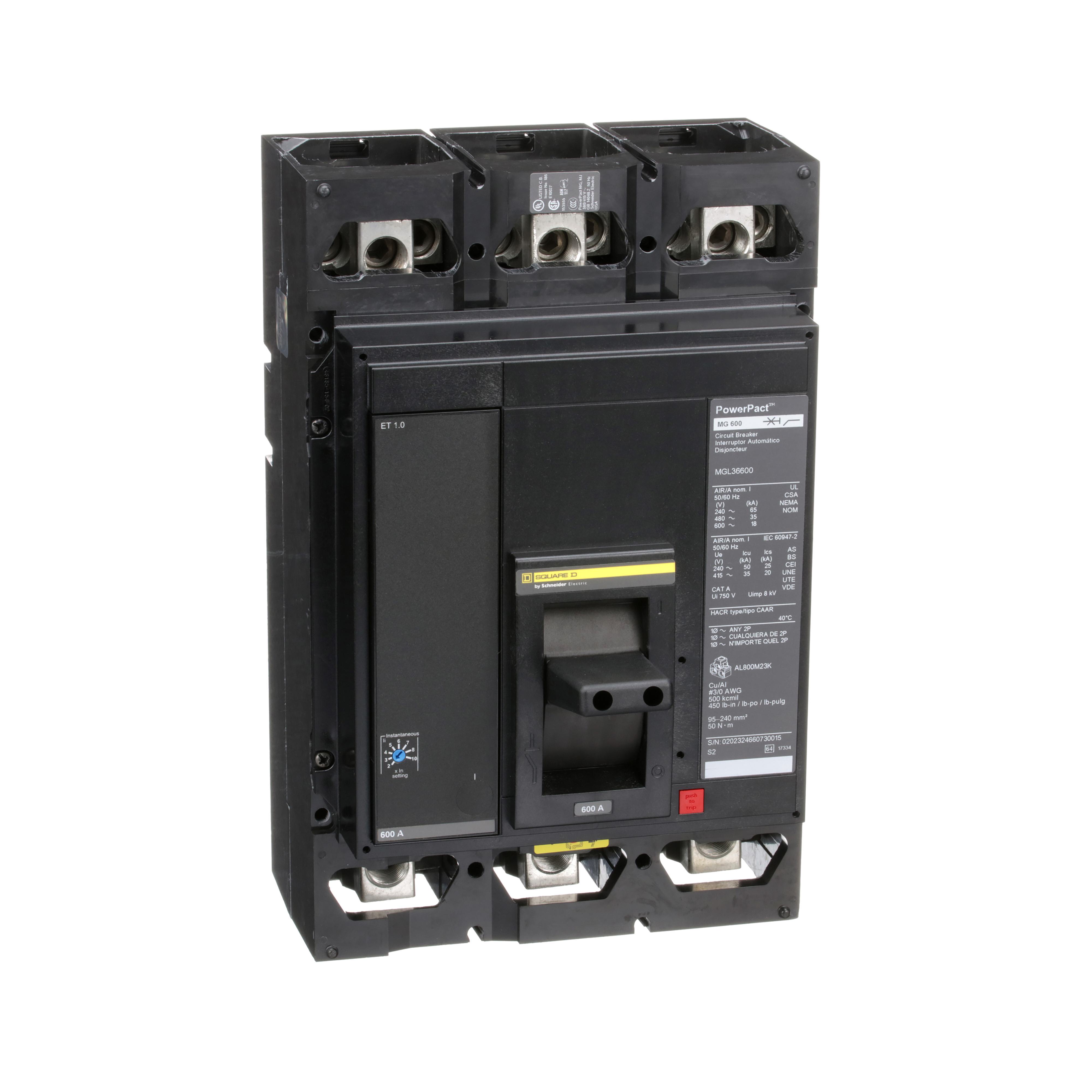 Square D™ MGL36600 Molded Case Circuit Breakers