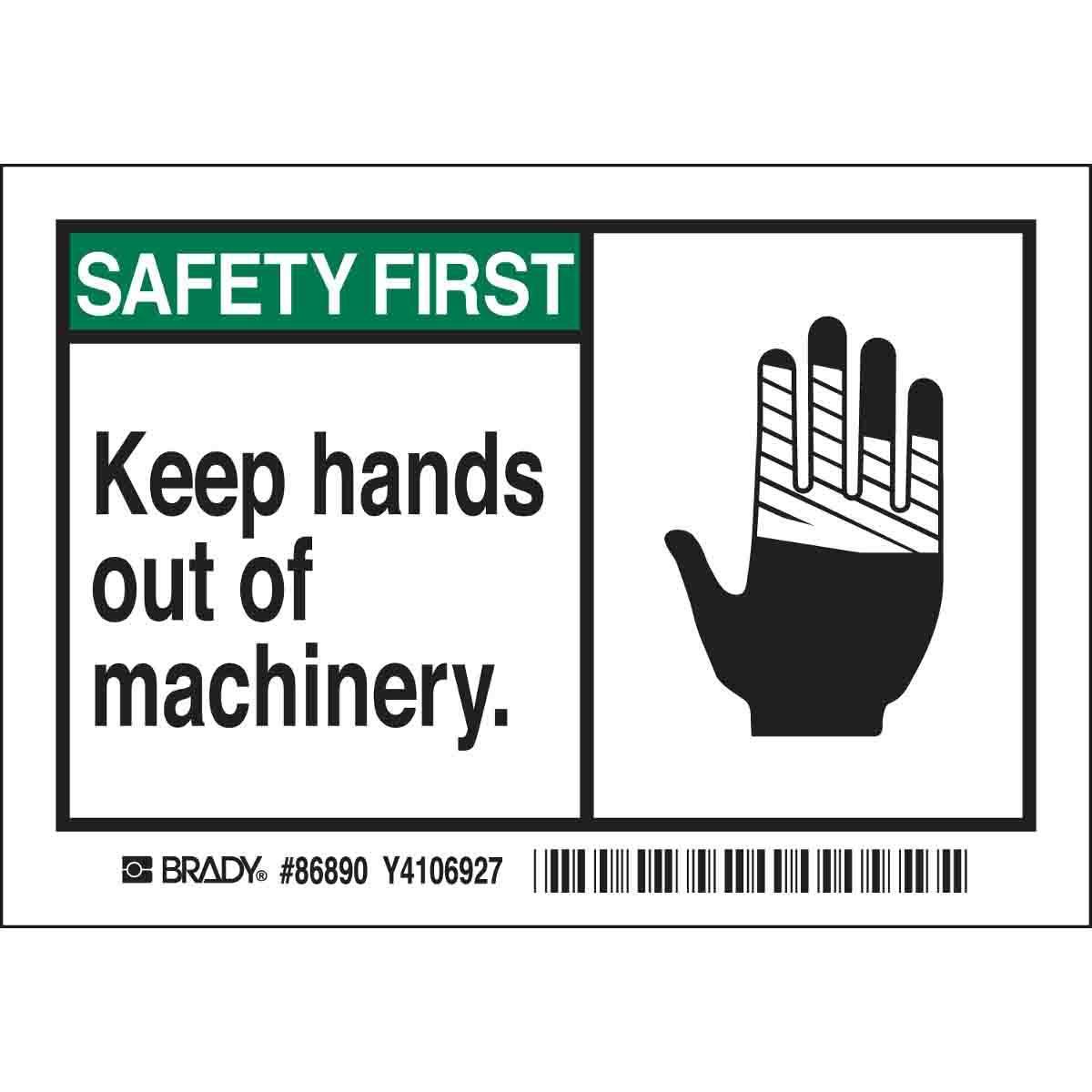 Brady® 86890 Safety & Facility Labels
