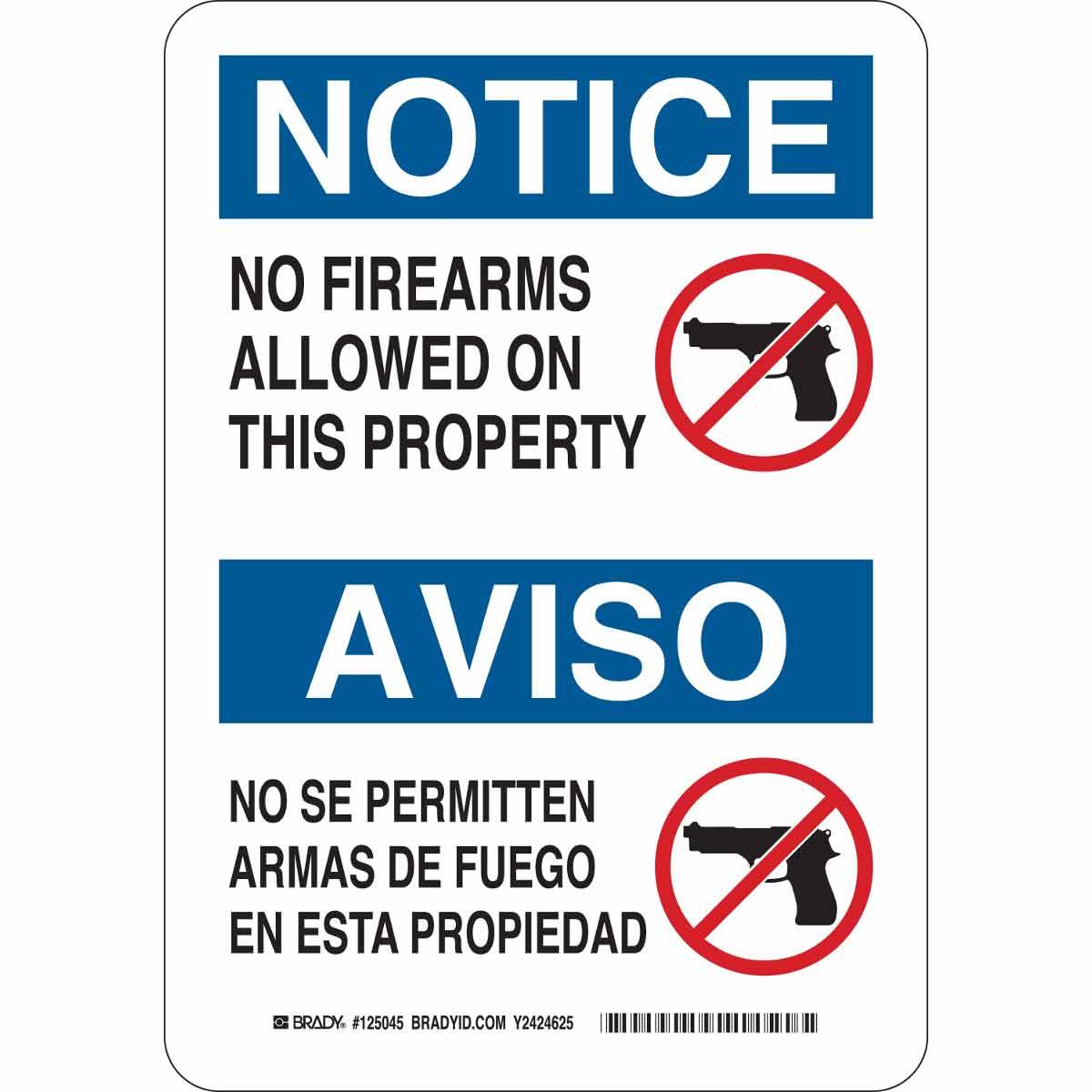 Brady® 125044 Access & Security Signs
