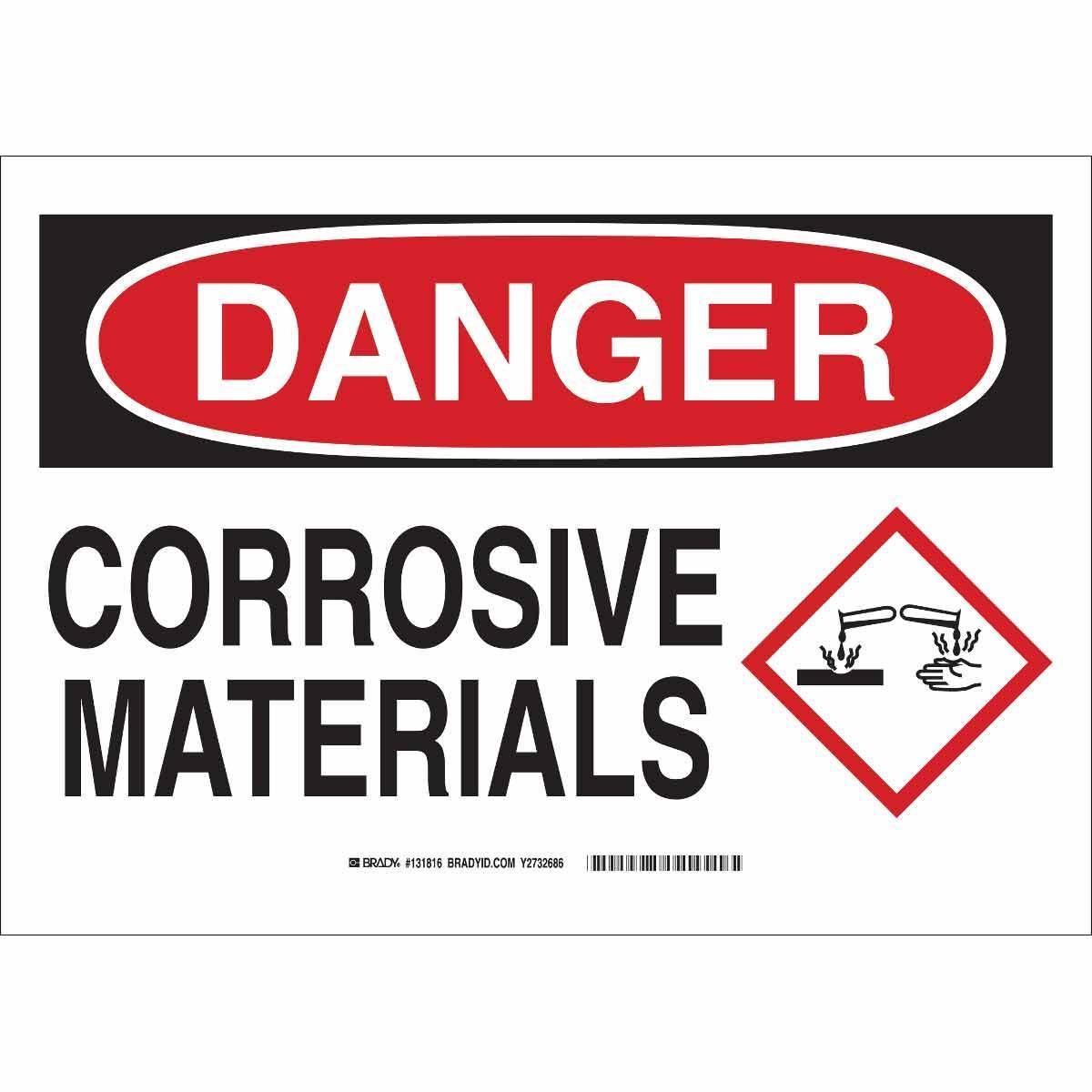 Brady® 131818 Chemical & Hazardous Material Signs