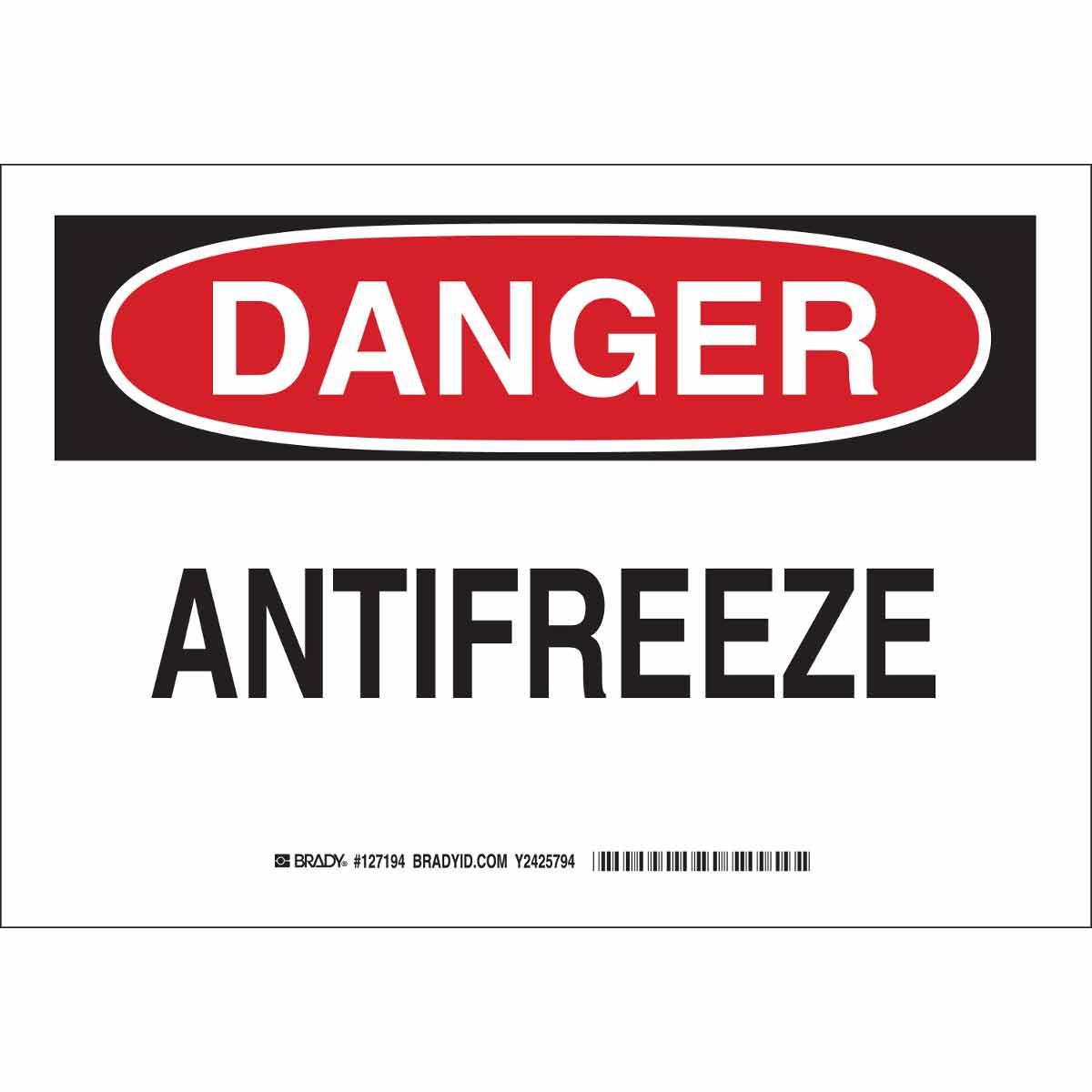 Brady® 126192 Chemical & Hazardous Material Signs