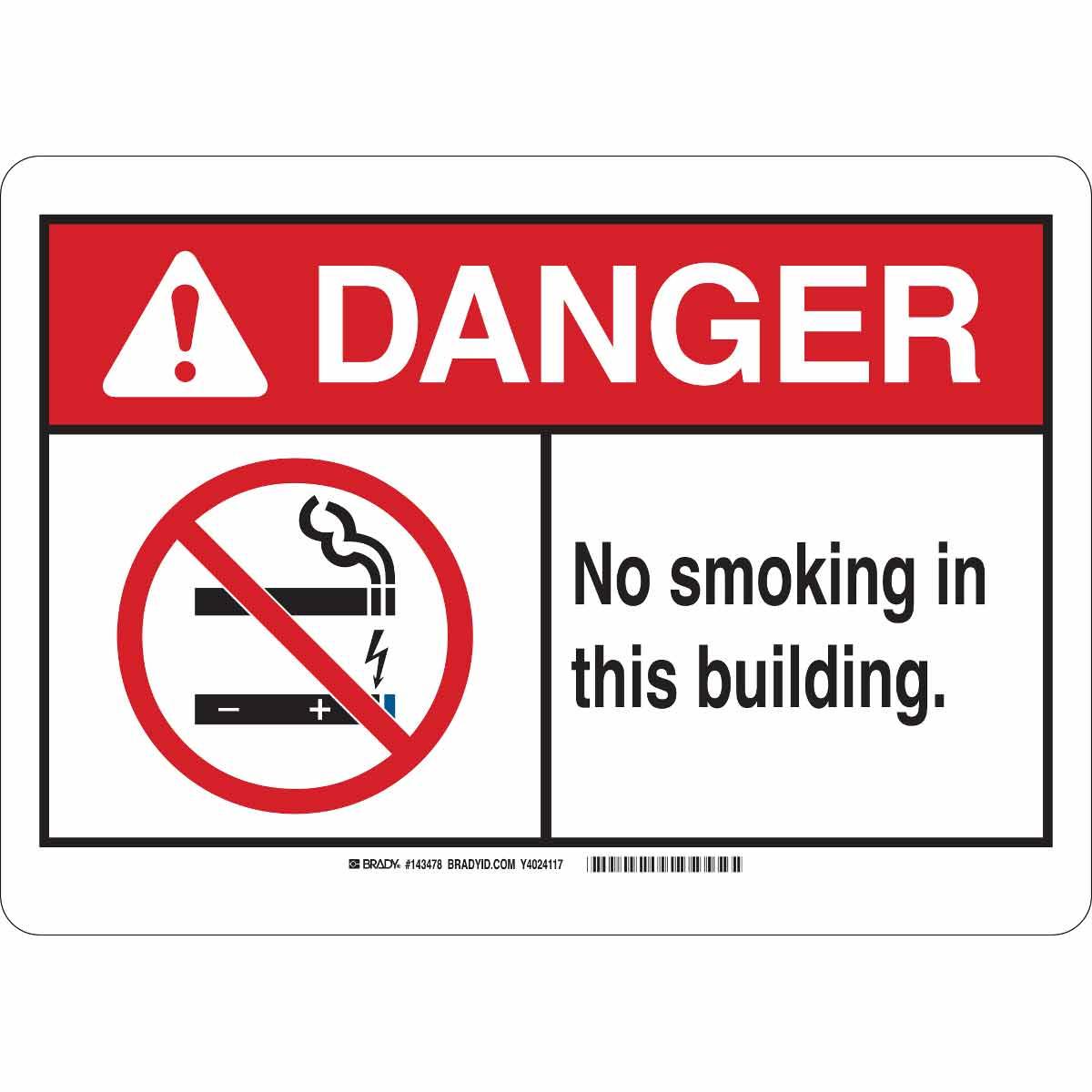 Brady® 143478 No Smoking & Restricted Activity Signs