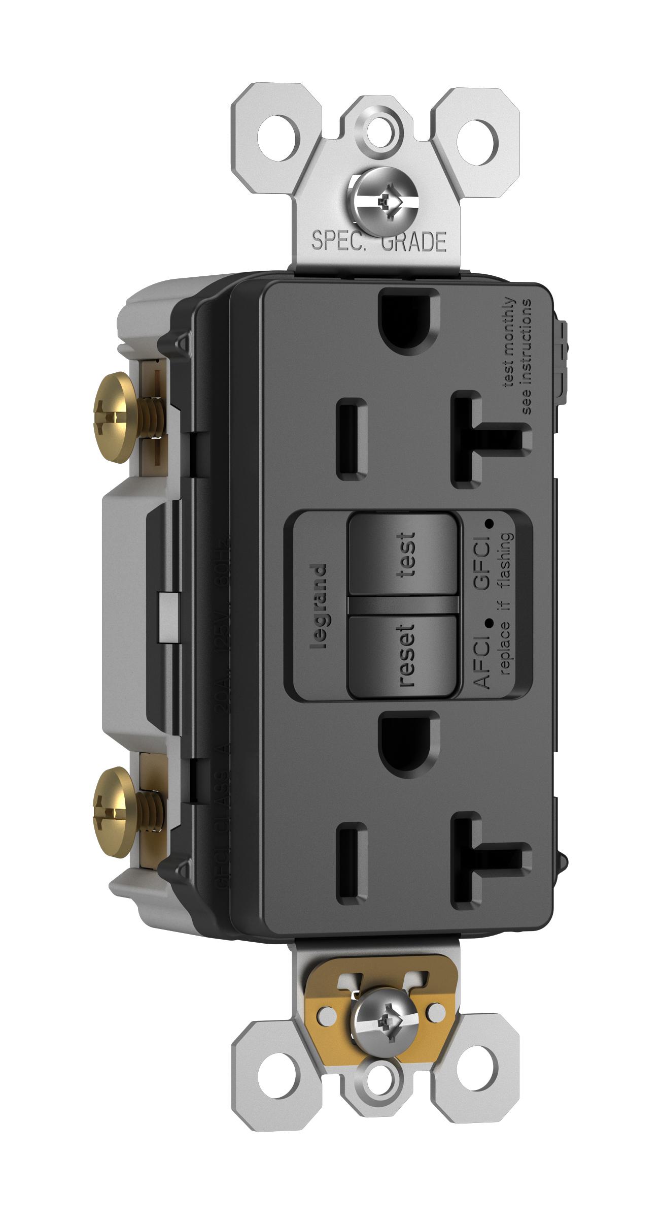 Pass & Seymour® AFGF202TRBK AFCI/GFCI Receptacles