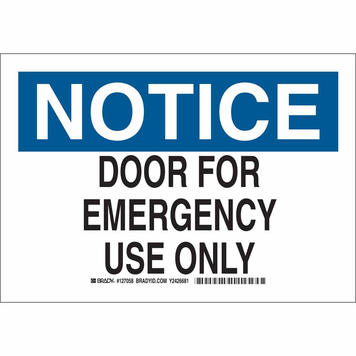 Brady® 127060 Access & Security Signs