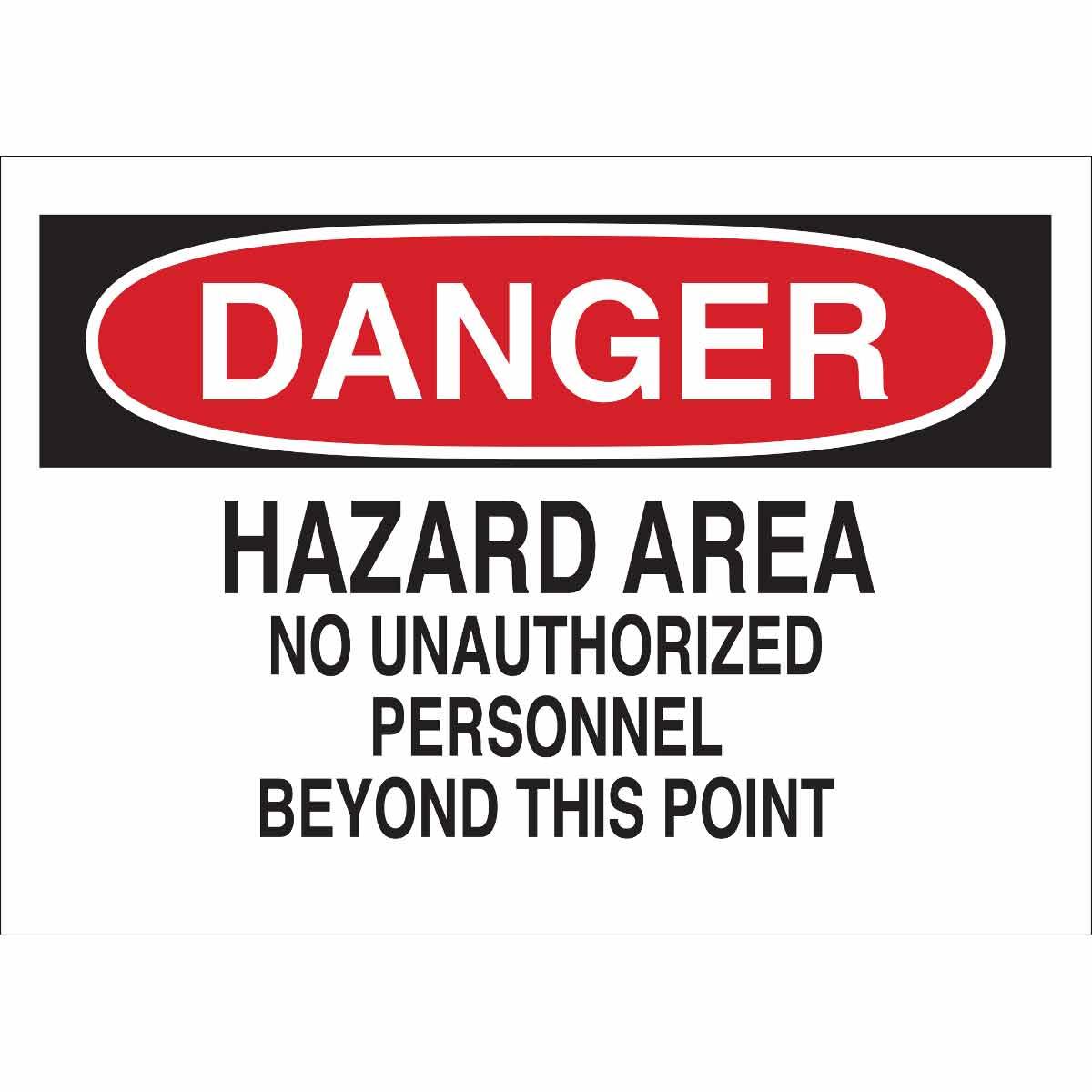 Brady® 84074 Access & Security Signs