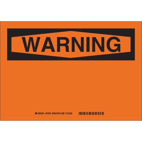 Brady® 37576 Blank Signs & Preprinted Headers