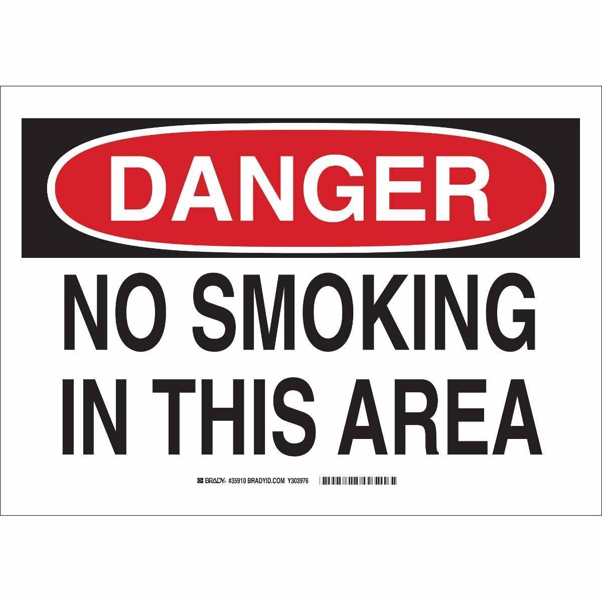 Brady® 35910 No Smoking & Restricted Activity Signs