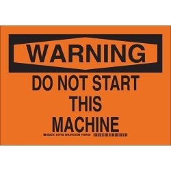 Brady® 127765 Accident Prevention Signs
