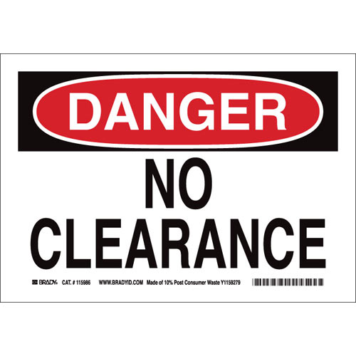 Brady® 115987 Accident Prevention Signs