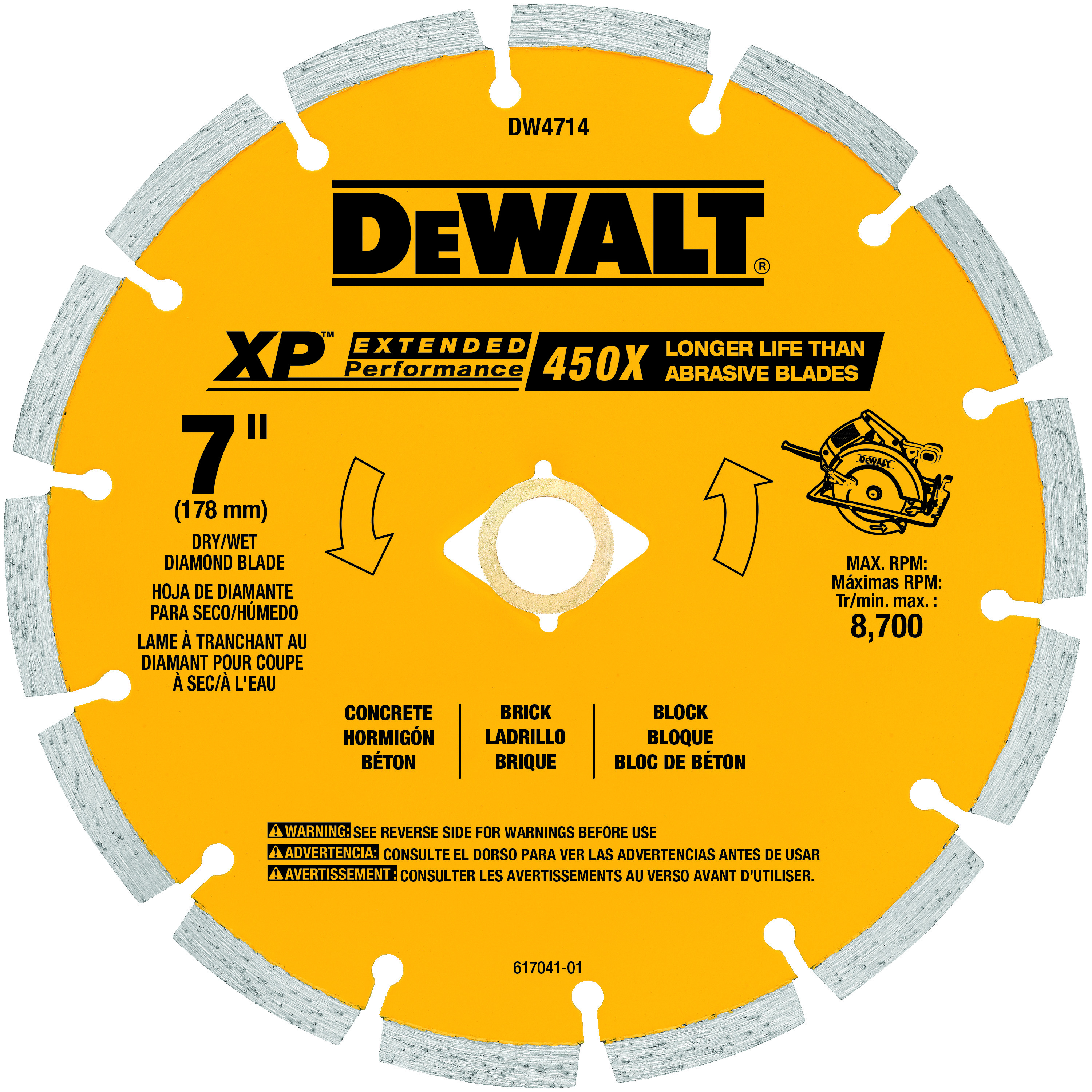 DeWALT® DW4714 Diamond Saw Blades