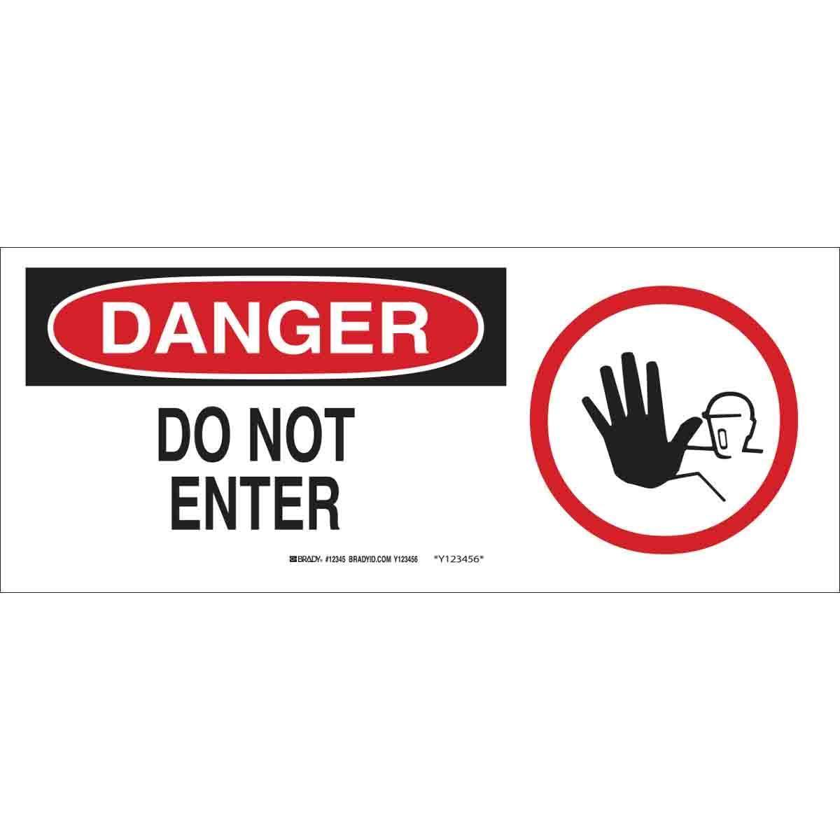 Brady® 69109 Access & Security Signs