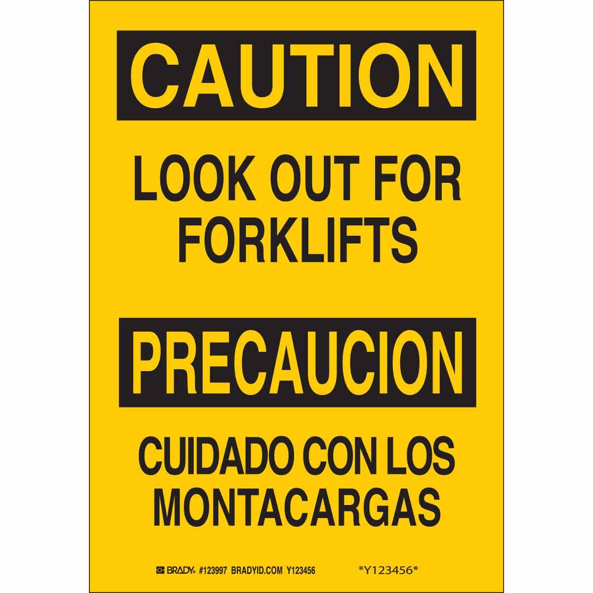 Brady® 124000 Accident Prevention Signs