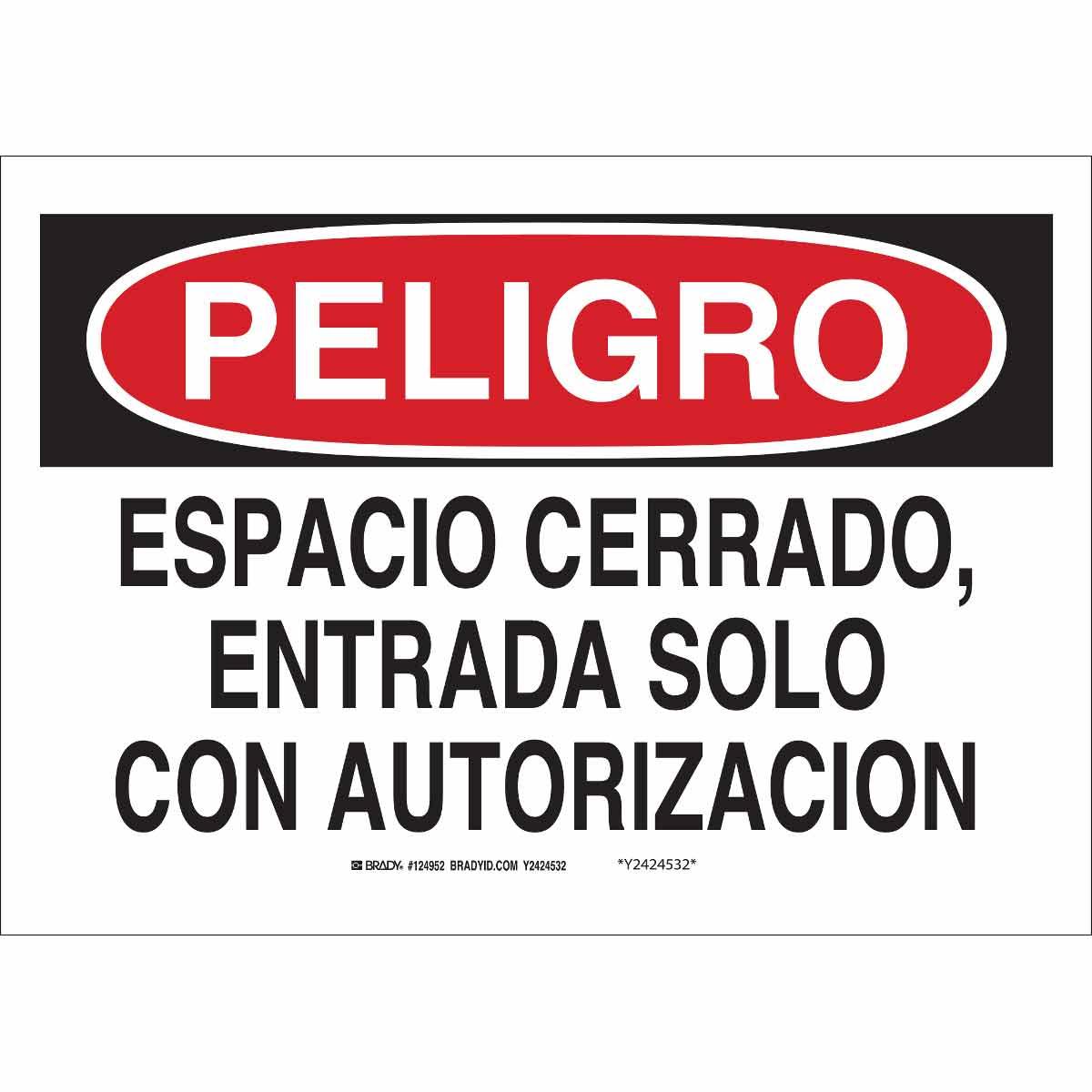 Brady® 39124 Access & Security Signs