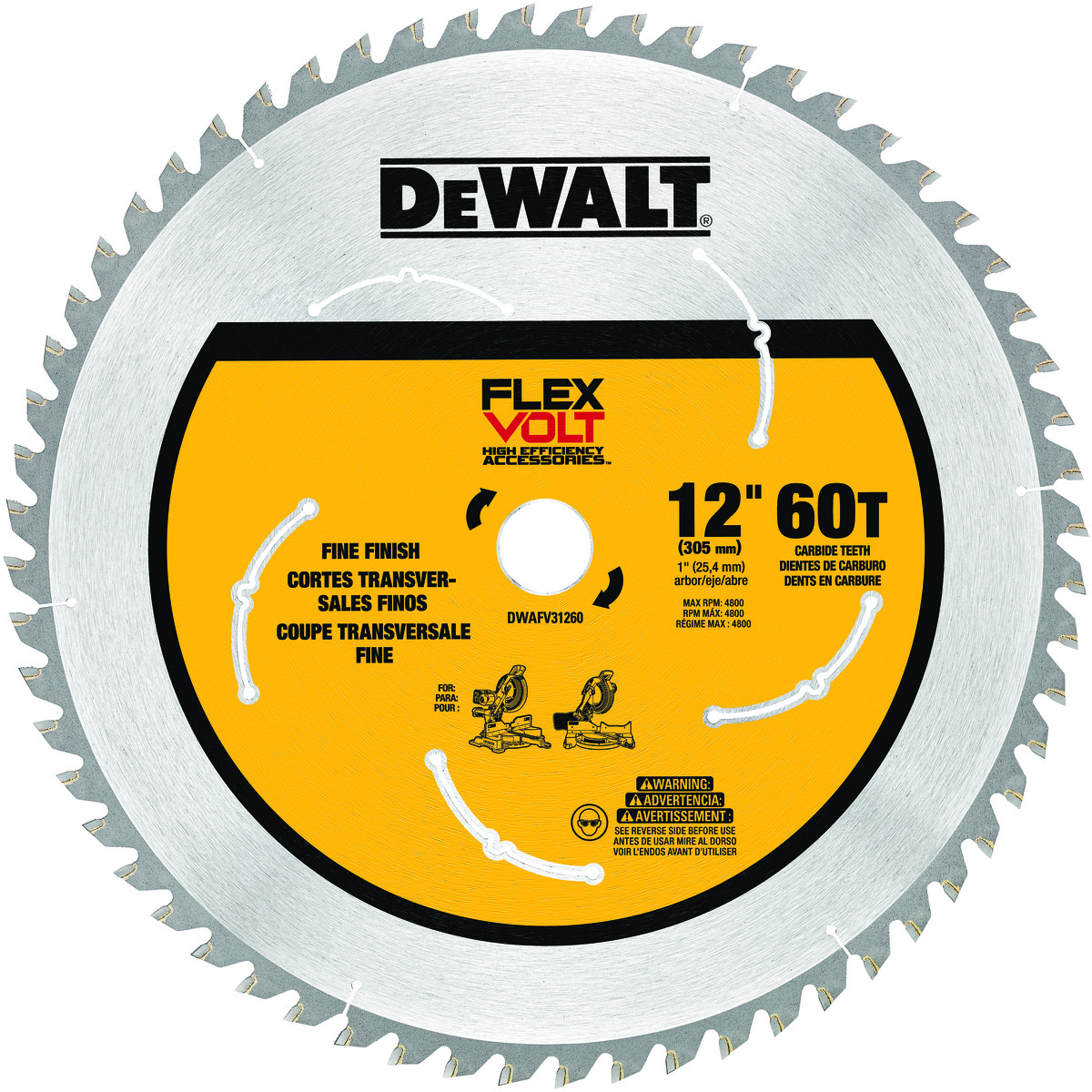 DeWALT® DWAFV31260 Circular Saw Blades