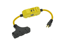 Woodhead® Safeway® 15050-3TT 130153 Commercial Duty In-Line GFCI Cordset, 2 ft L, 120 V AC
