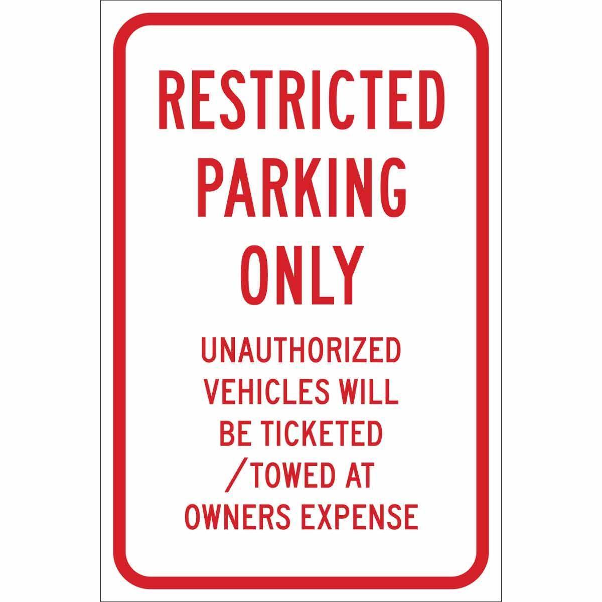 Brady® 115554 Parking & Traffic Signs