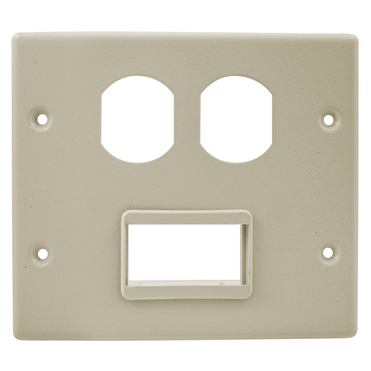 Hubbell Wiring Device-Kellems HBL4747BSIV Raceway Outlet Box Covers & Plates