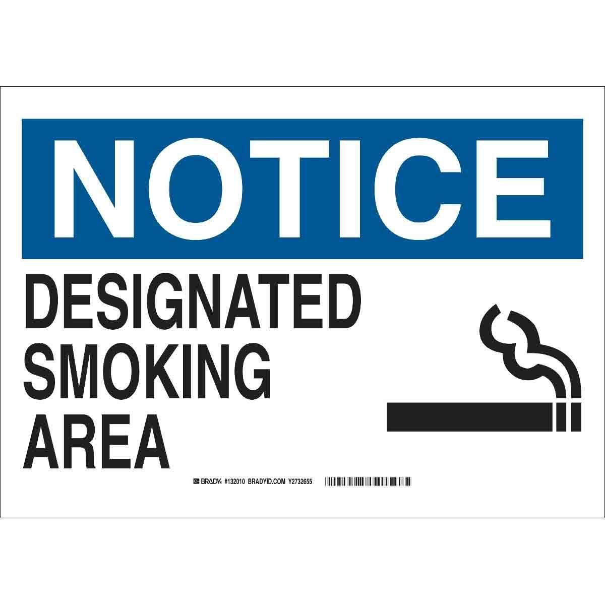 Brady® 132011 No Smoking & Restricted Activity Signs