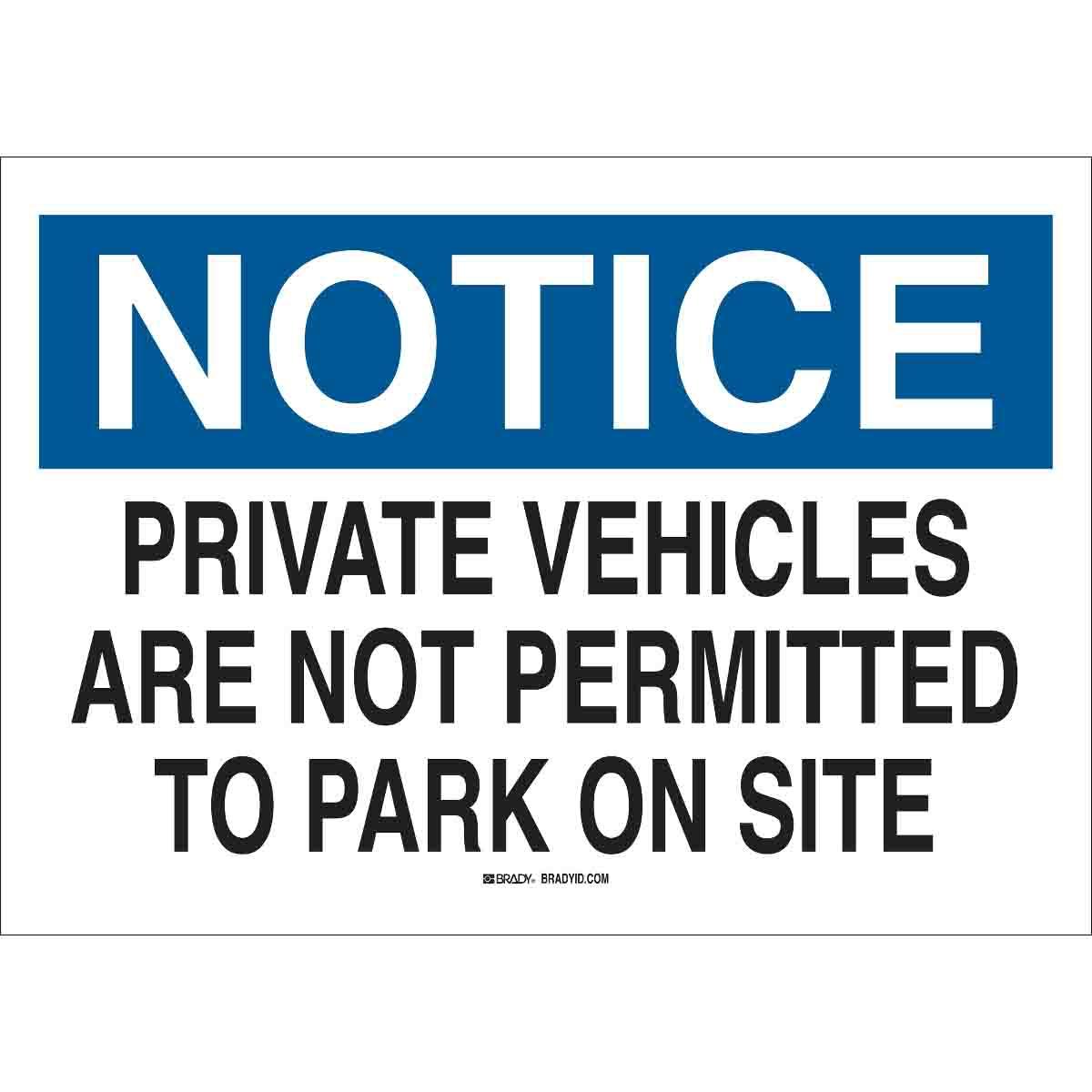 Brady® 78019 Parking & Traffic Signs