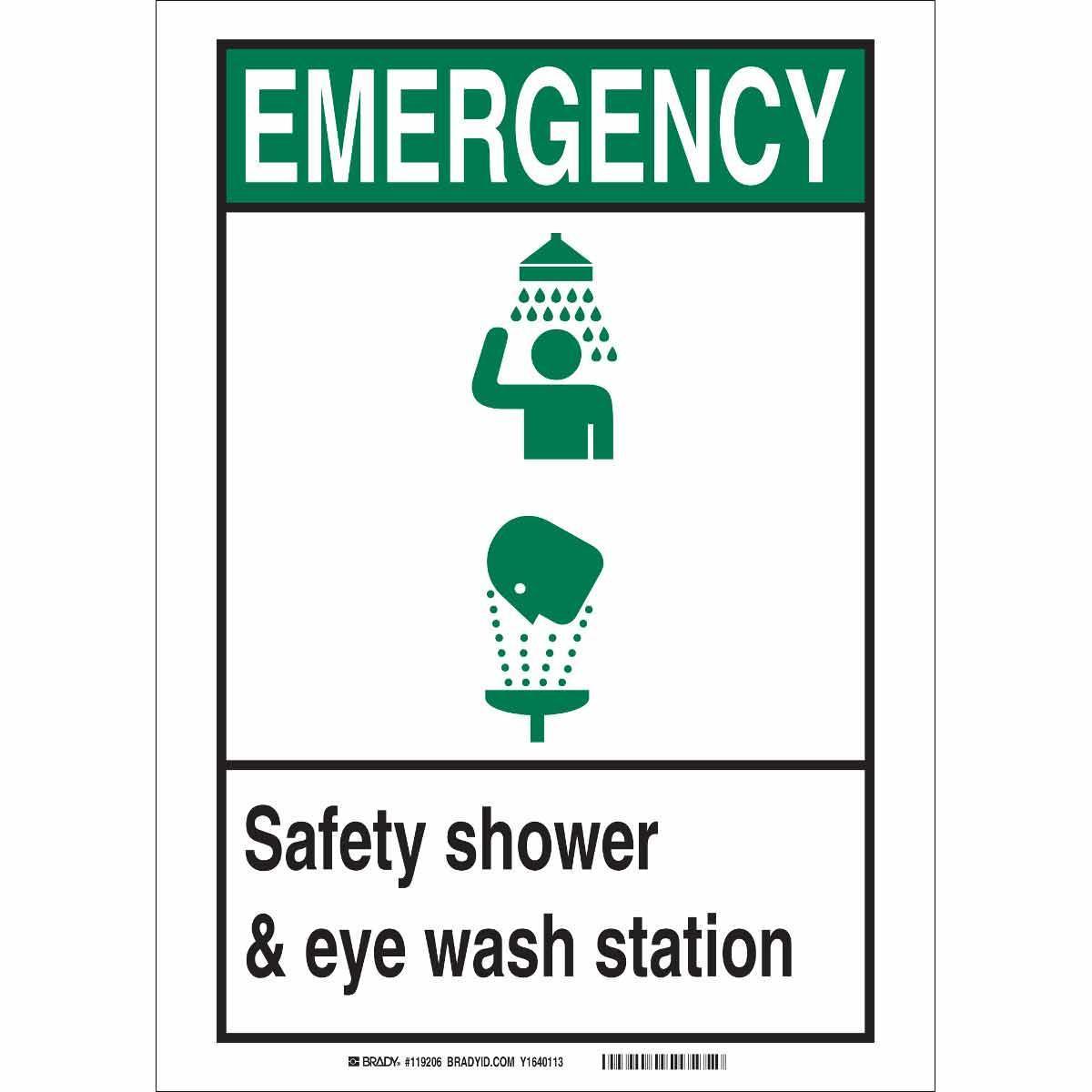 Brady® 119213 Fire, Emergency, Exit & First Aid Signs