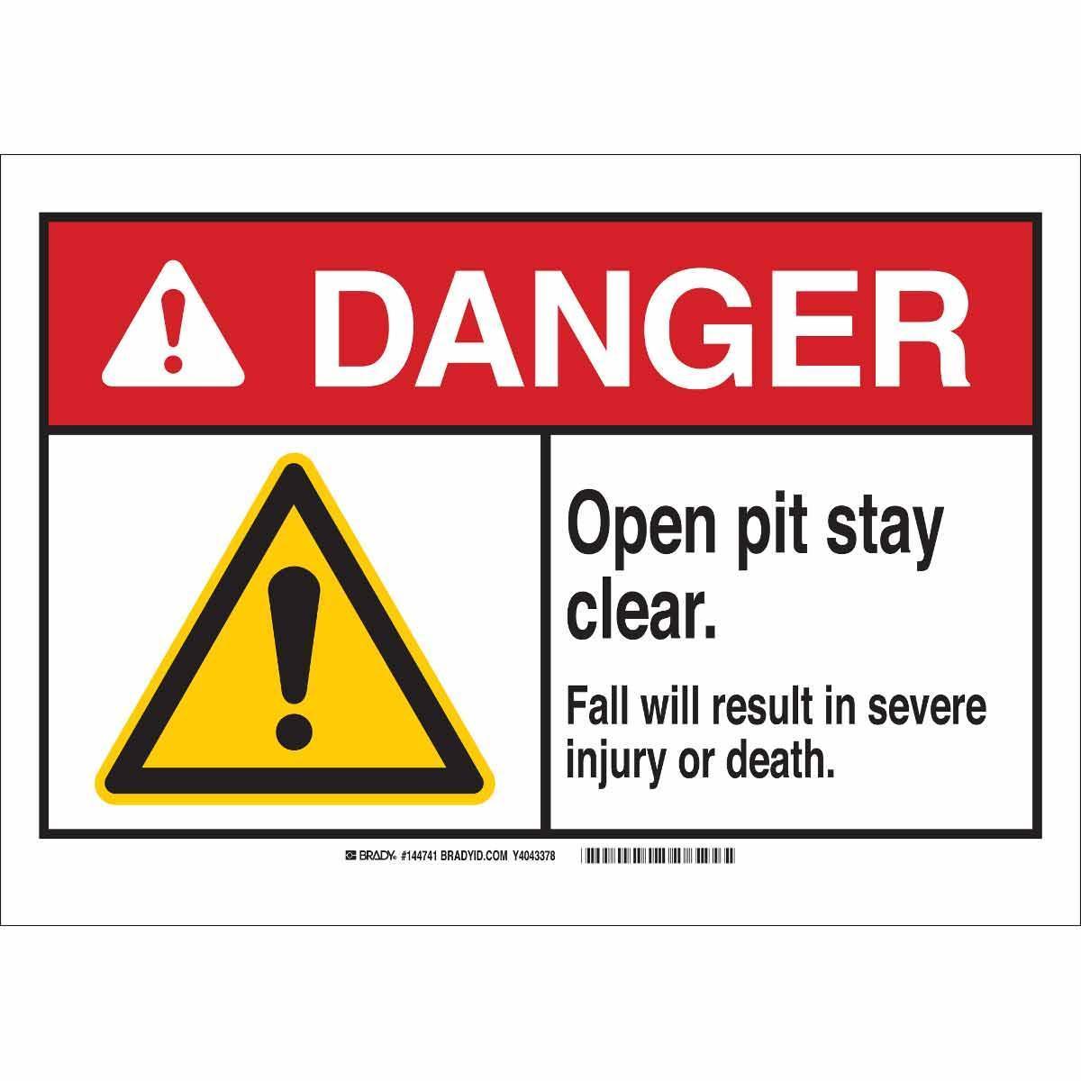 Brady® 144738 Accident Prevention Signs