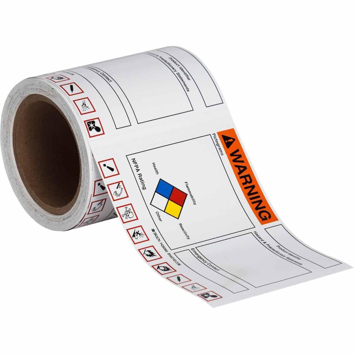 Brady® 148804 Blank Labels & Preprinted Headers