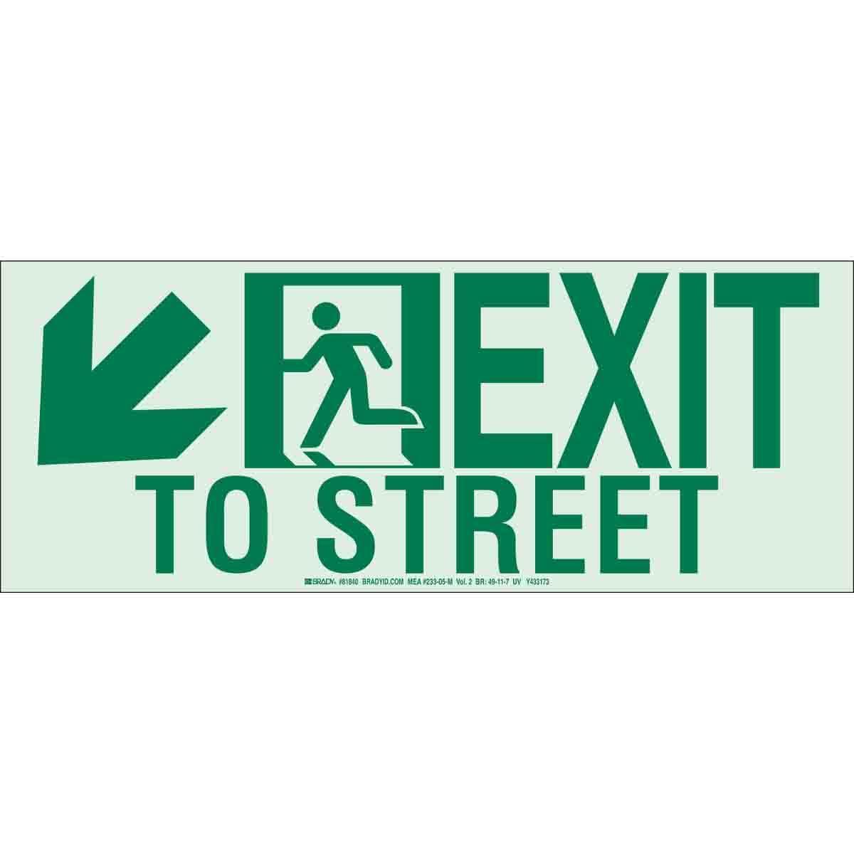 Brady® 81839 Fire, Emergency, Exit & First Aid Signs