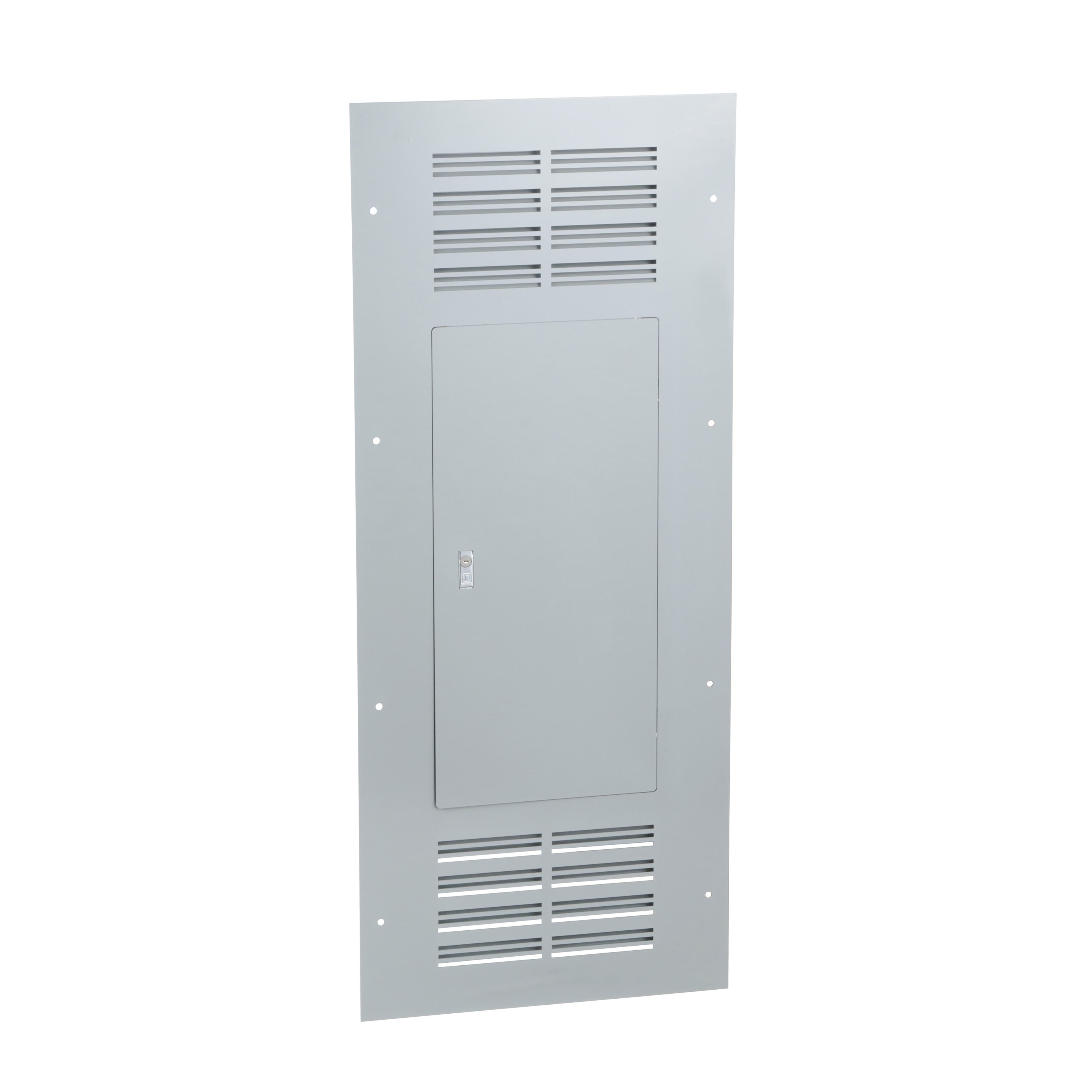 Square D™ NC50VF Ventilated Cover/Trim Kit, 50 in L x 20 in W, For Use With Mono Flat™ NQ/NF Series 400/600 A Merchandised Main Lug Circuit Breaker Panelboard, Steel, Flush Mount