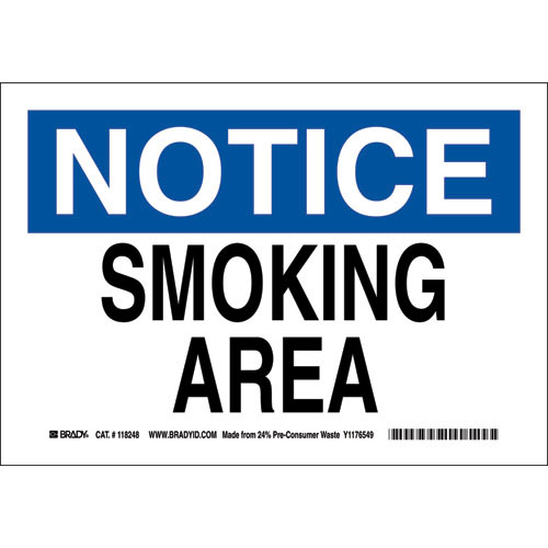 Brady® 118248 No Smoking & Restricted Activity Signs