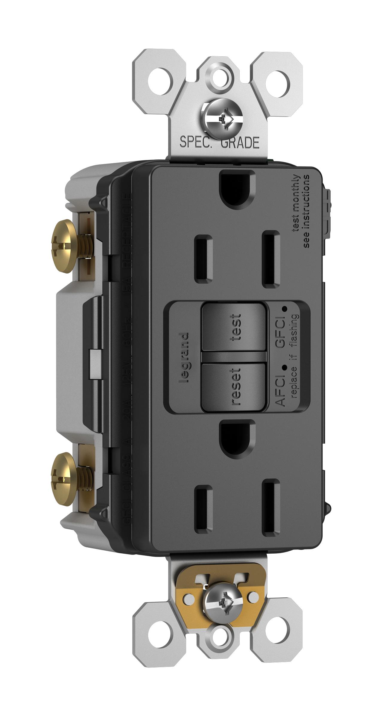 Pass & Seymour® AFGF152TRBK AFCI/GFCI Receptacles