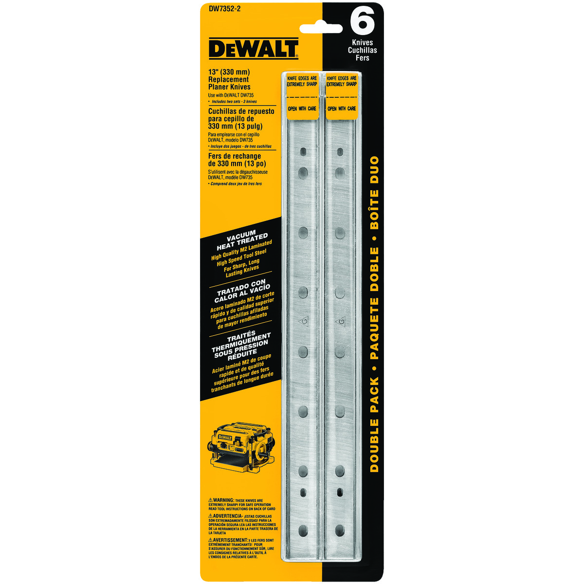 DeWALT® DW7352-2 Jointer & Planer Accessories & Knives