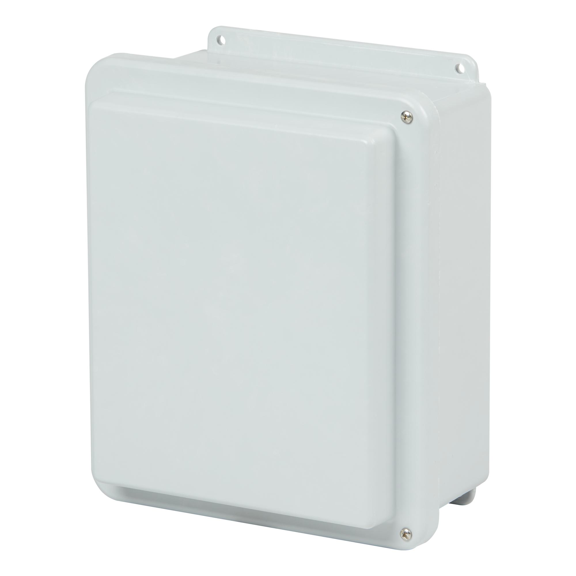 Stahlin RJ1614HW HW Configuration Enclosure With (2) Cover Screw, 16 in H x 14 in W x 7 in D, NEMA 1/3R/4X/6P/12, Fiberglass Reinforced Polyester