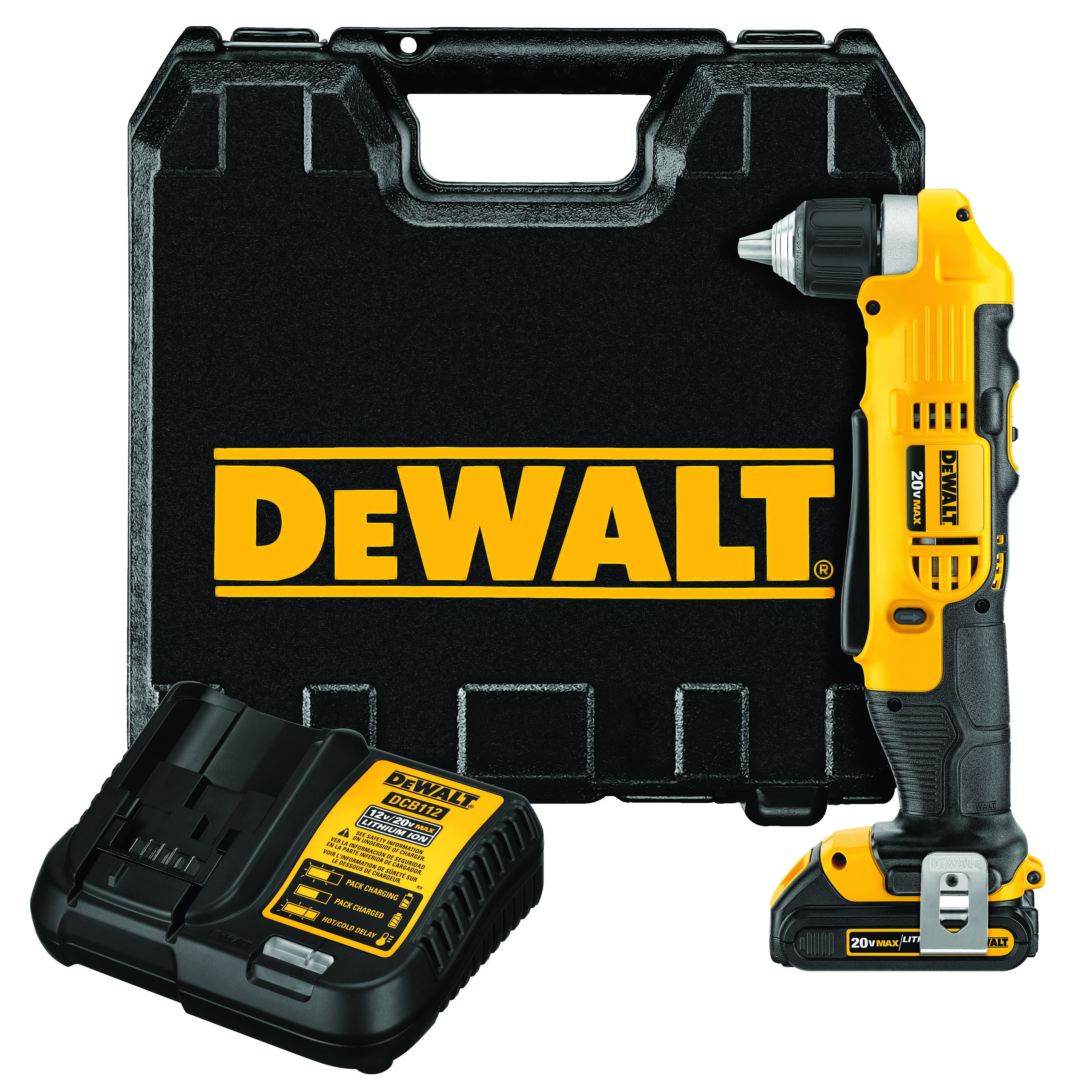 DeWALT® DCD740C1 Cordless Right Angle Drills
