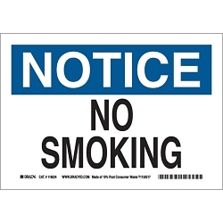 Brady® 116024 No Smoking & Restricted Activity Signs