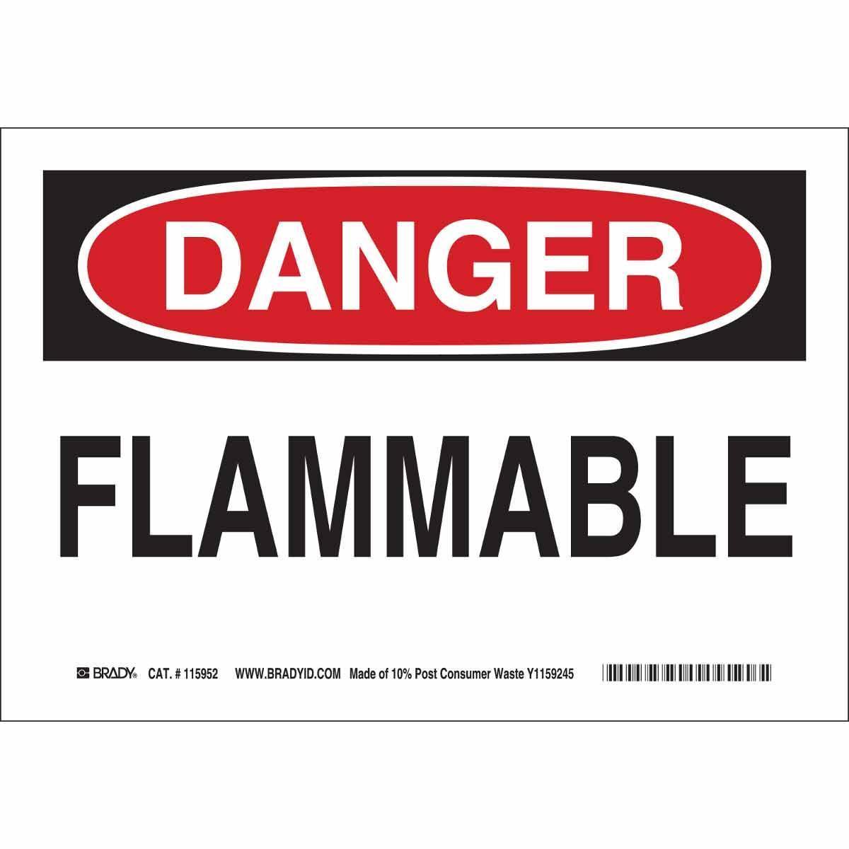 Brady® 118173 Chemical & Hazardous Material Signs