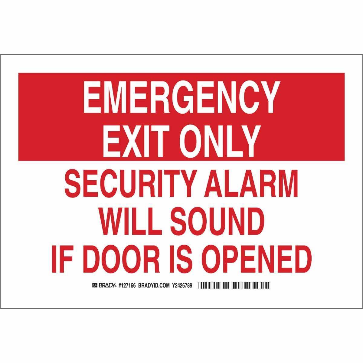 Brady® 127167 Fire, Emergency, Exit & First Aid Signs