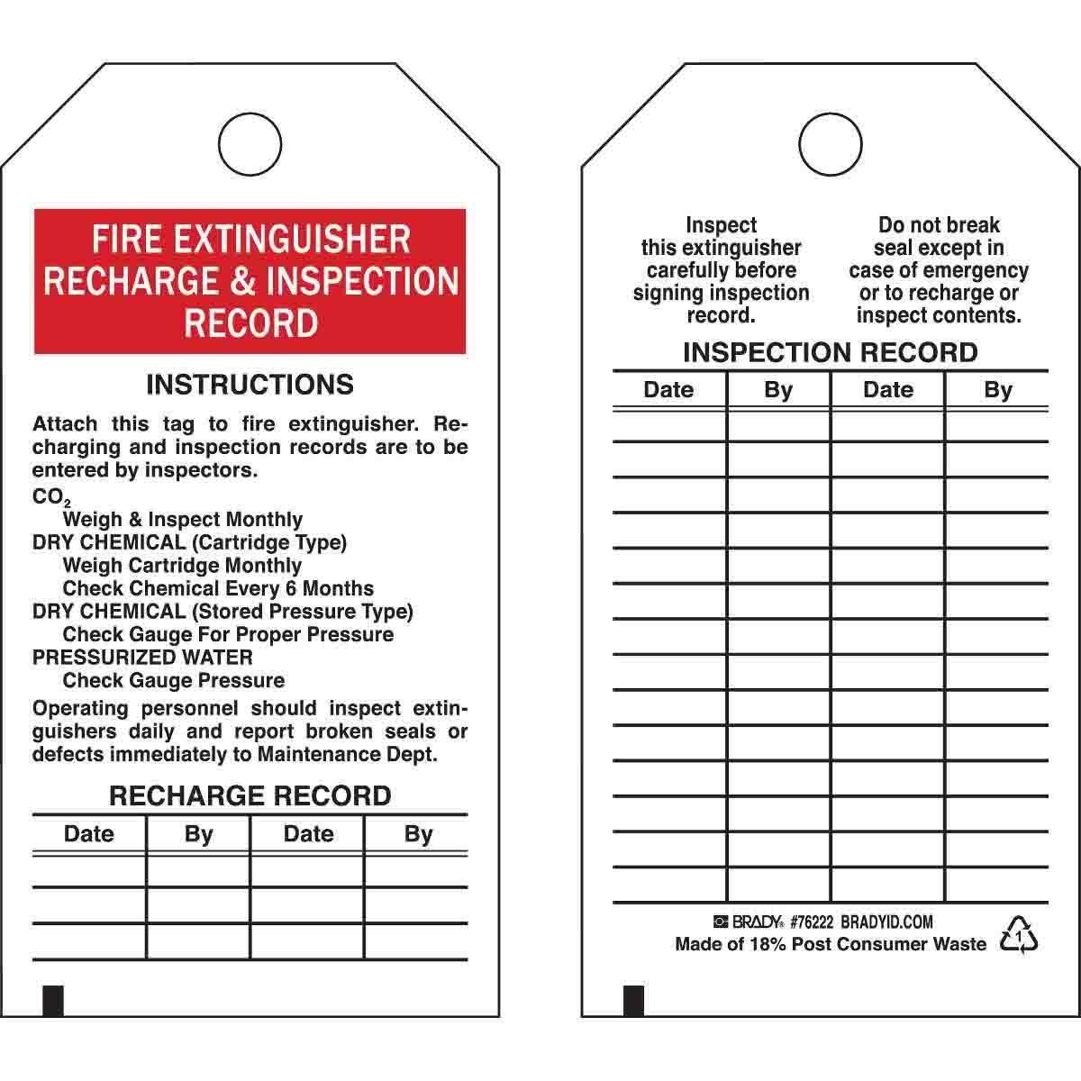 Brady® 76222 Safety & Facility Tags