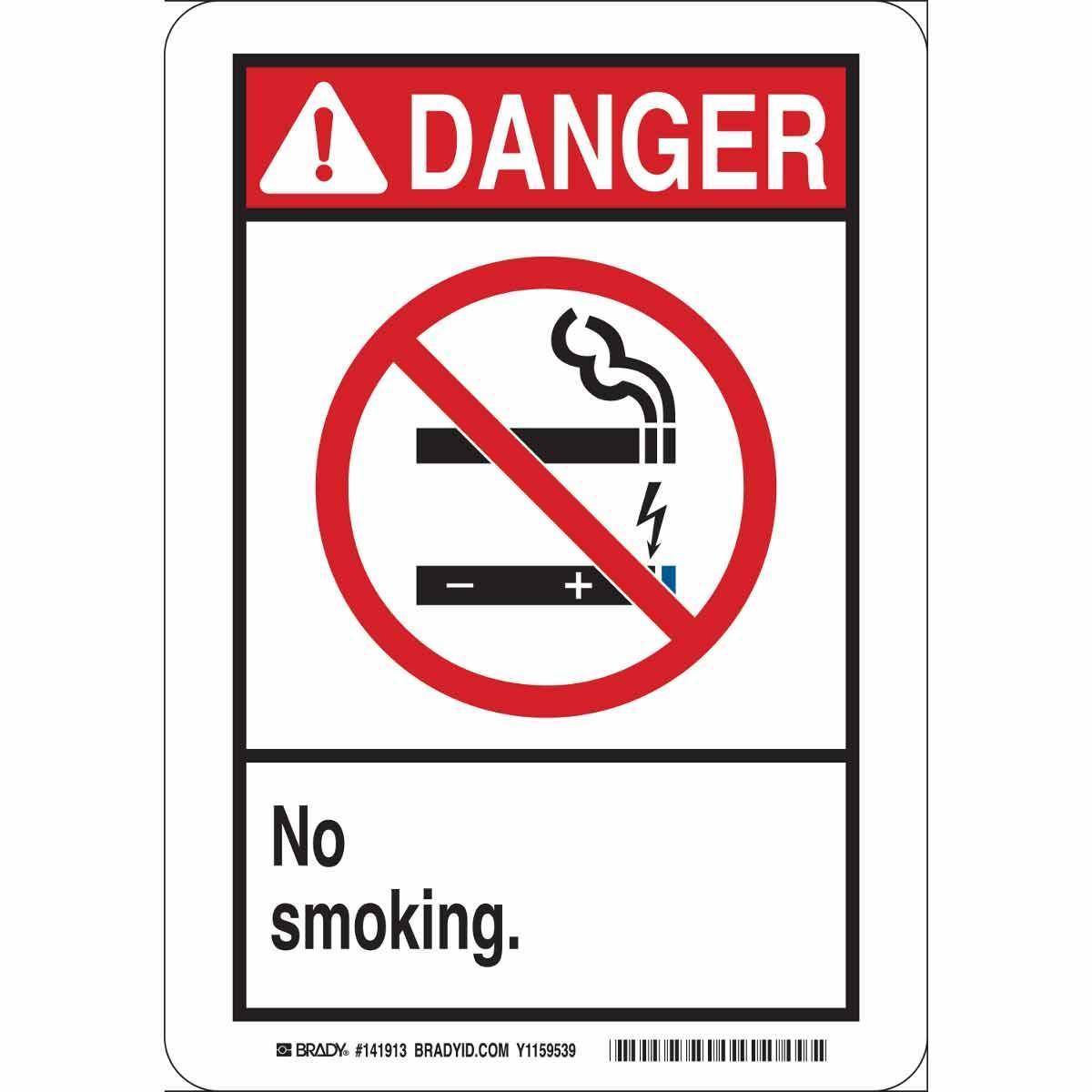 Brady® 141913 No Smoking & Restricted Activity Signs