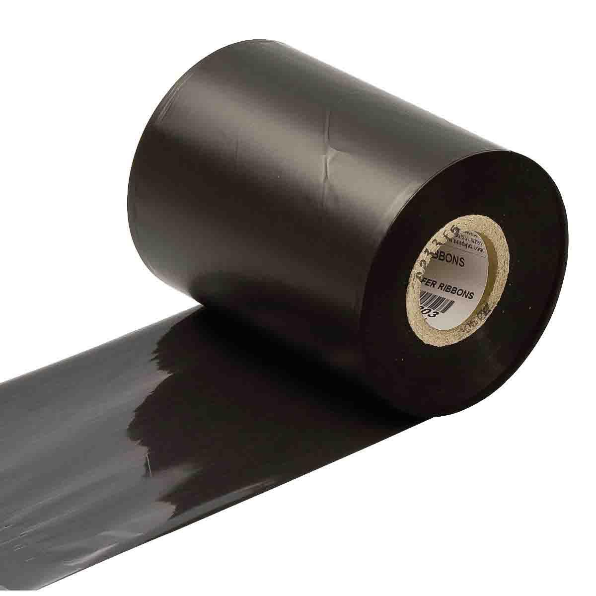 Brady® R4300 1-Color Thermal Transfer Printer Ribbon, 984 ft L 3.27 in W, Resin/Wax, Black