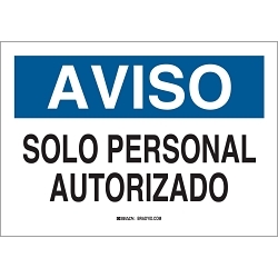 Brady® 38158 Access & Security Signs