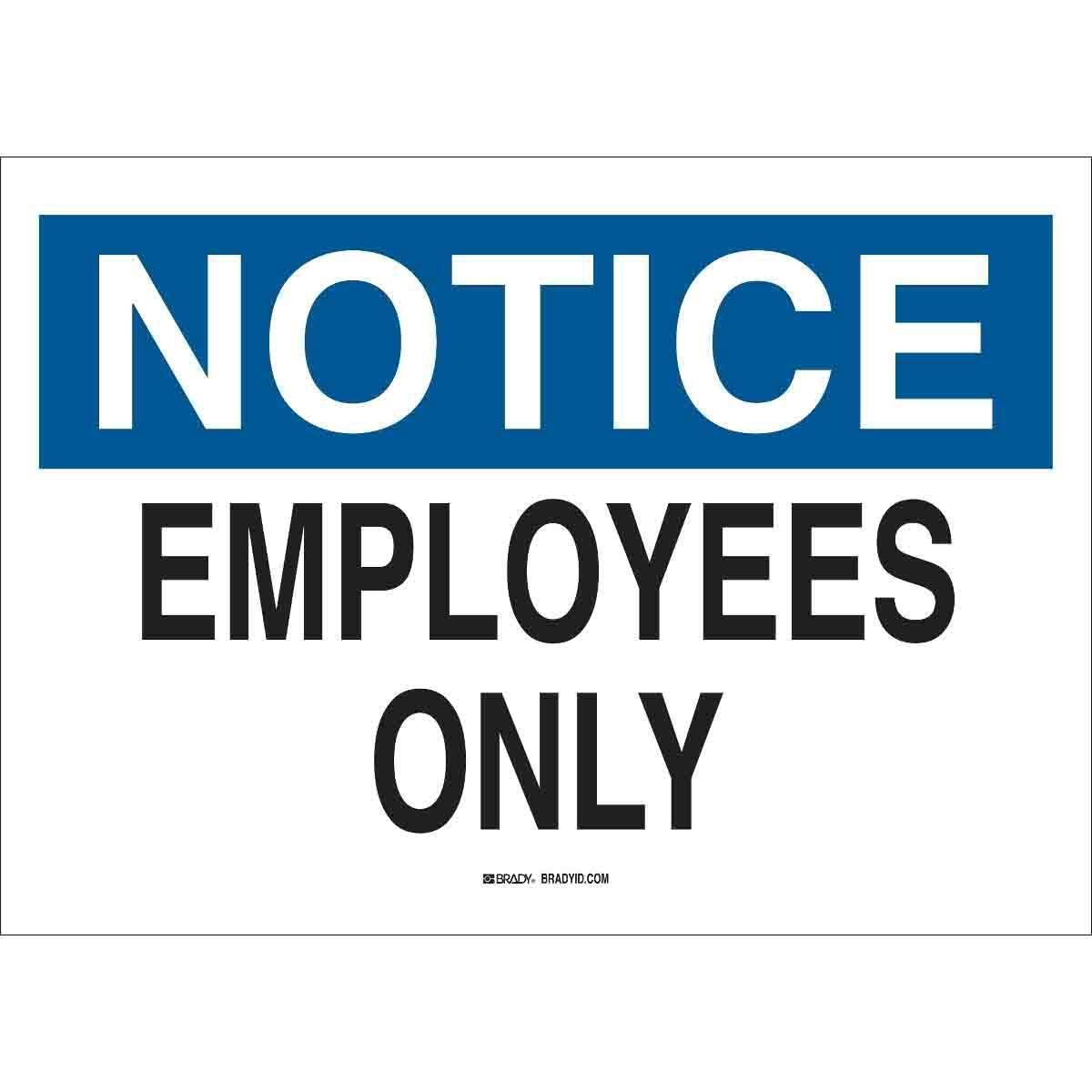 Brady® 47327 Access & Security Signs