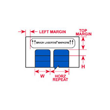 Brady® LAT-175-124-BL Wire & Component Labels