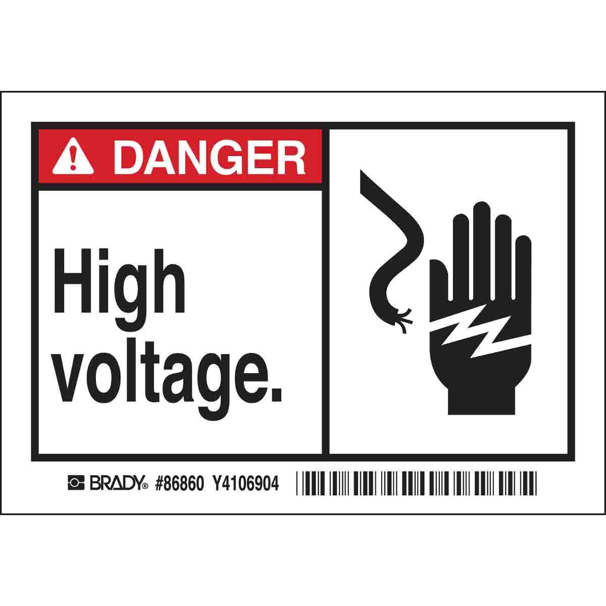 Brady® 86860 Safety & Facility Labels