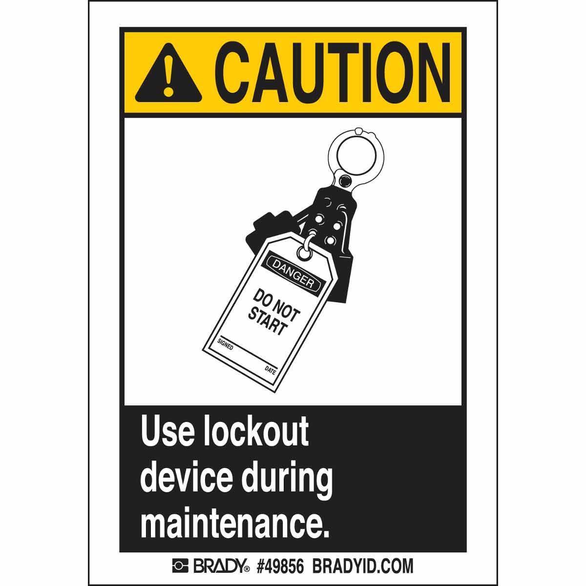 Brady® 49856 Accident Prevention Signs
