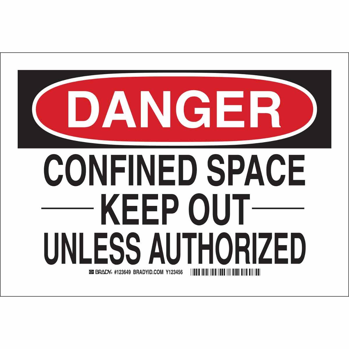 Brady® 123650 Accident Prevention Signs